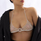 Jewelry sexy full diamond mesh bikini chest chain female simple beach mesh claw chain body chain