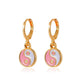 Gossip earrings ins same style metal yin and yang Tai Chi earrings round earrings earrings