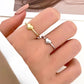 Ins diamond love ring female fashion personality creative geometric opening index finger ring heart-shaped couple ring