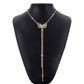 N1591 Elegant geometric temperament butterfly necklace claw chain full of diamonds light luxury sweet girl heart necklace female