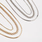 N123 Jewelry Simple Metal Retro Chain Necklace Fashion Creative Snake Bone Chain Necklace