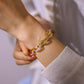 Ethnic Fashion Personality Creative Mushroom Leopard Resin Chain Simple Niche Design Sense Ladies Bracelet