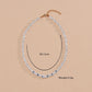 Fashion Shaped Gourd Pearl Necklace English Letter GOLDEN Clavicle Necklace Accessories