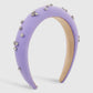 F5198 jewelry personalized creative woolen temperament high skull headband solid color rhinestone elegant headband
