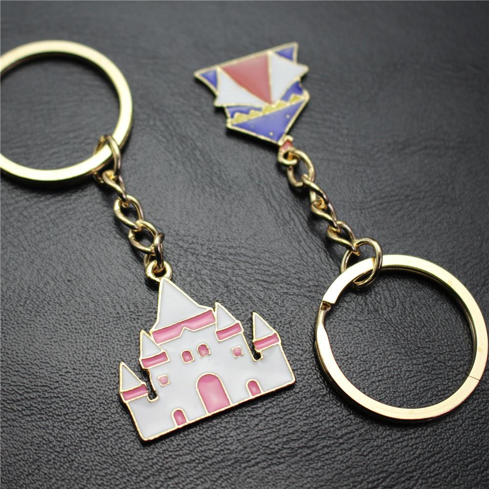 Dream Castle Pendant Keychain Drop Oil HD Effect Exquisite Pendant Gift Mixed Batch