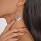 E1772 Jewelry simple metal drop-shaped tassel earrings personality niche ethnic earrings