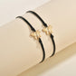 Fashion Gold Butterfly Bracelet Alloy Adjustable Braided Bracelet Card Collection