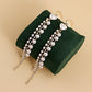Jewelry long tassel imitation pearl claw diamond chain earrings female ins beaded earrings high-end niche