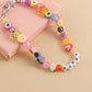 Jewelry Bohemian multi-element HAPPY letter soft pottery foot decoration female trend creative shoe chain