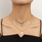 Jewelry Temperament Double-layer Light Luxury Clavicle Chain Necklace Fashion Simple Niche Design Sense Necklace