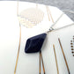 Multi-faceted Crystal Necklace Natural Stone Clavicle Chain Creative Stone Simple Pendant