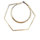 Exaggerated series of large polygonal round earrings women's fashion all-match earrings earrings jewelry jewelry