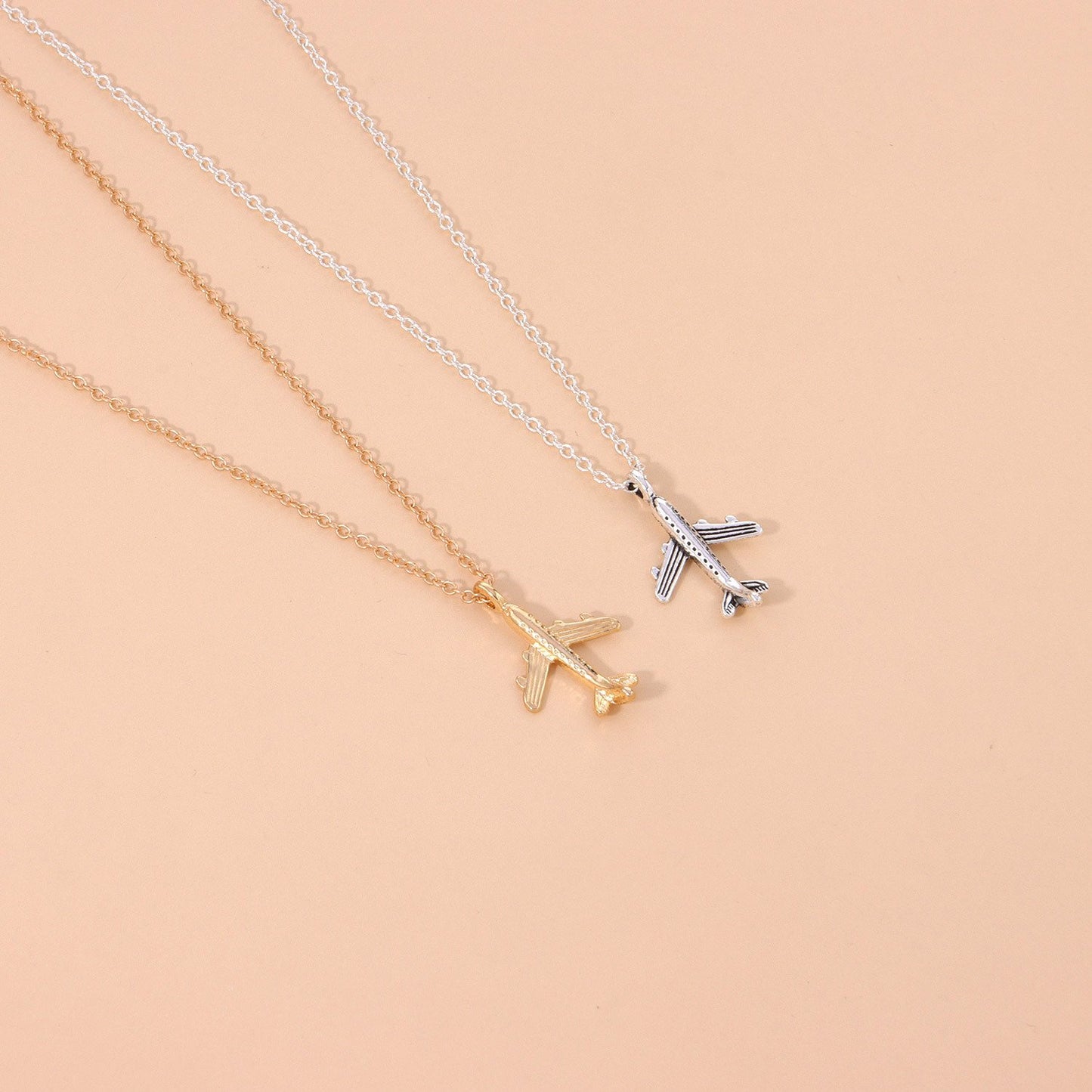 Men's romantic creative necklace onedirection alloy airplane necklace