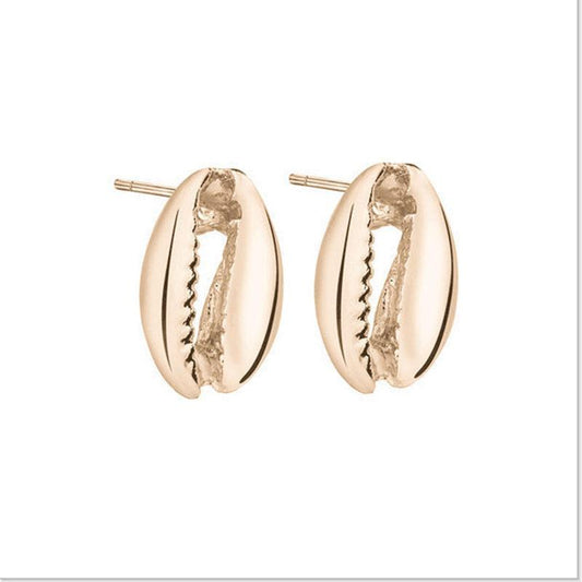 Jewelry chic fashion alloy shell stud earrings