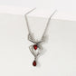 N7763 creative personality necklace ruby spider pendant glass diamond necklace halloween party necklace