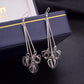 Three-dimensional Hollow Heart Pendant Lady Earrings Indian Vintage Earrings