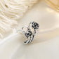ins thorn rose ear clip without ear piercing retro fashion metal old flower ear bone clip personality earrings
