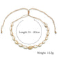 Accessories Shell Necklace Set Gold Alloy Shell Knotted Necklace
