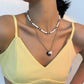 N8694 Jewelry Alloy Elegant Personality Heart Necklace Bohemian Fashion Simple Necklace
