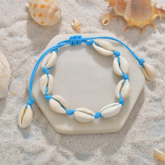 Accessories Vintage Seashell Bracelet Vintage Beach Shell Personality Woven Bracelet Jewelry