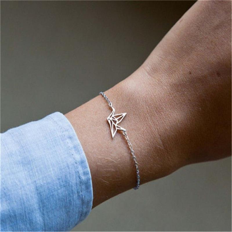 Personality Fashion Lucky Thousand Paper Crane Small Animal Bracelet Bracelet Jewelry