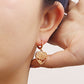 Jewelry ins multi-element red cherry hexagram love earrings female earrings high-end niche