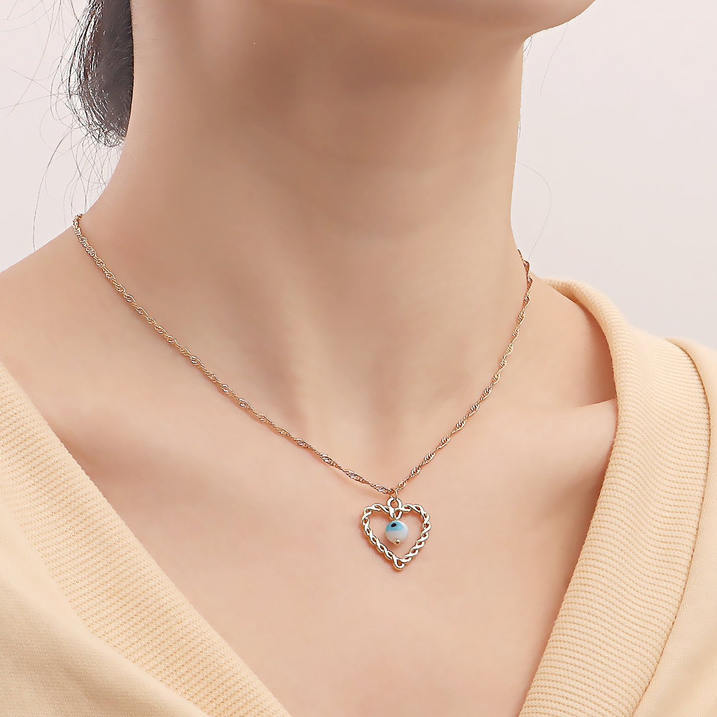 Jewelry Versatile Devil's Eye Personality Clavicle Necklace Simple Blue Eyes Love Necklace Female