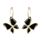 Elegant and creative golden geometric butterfly fashion plate earrings trend character hollow ear jewelry female