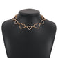 N1158 Net Red Simple Clavicle Necklace Hollow Love Rhinestone Atmospheric Necklace Stitching Creative Necklace