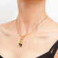 Jewelry Colorful Butterfly Pendant Necklace Sweater Chain Women's Versatile Fashion Advanced Design Sense Necklace