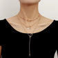 Jewelry Daisy Lightning Geometric Multilayer Necklace Sweater Chain Fashion Versatile Niche Design Necklace