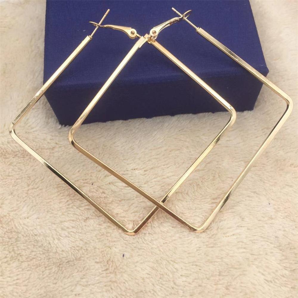 Quadrilateral Earrings Simple Geometric Earrings Female Earrings Fashion Exaggerated Earrings