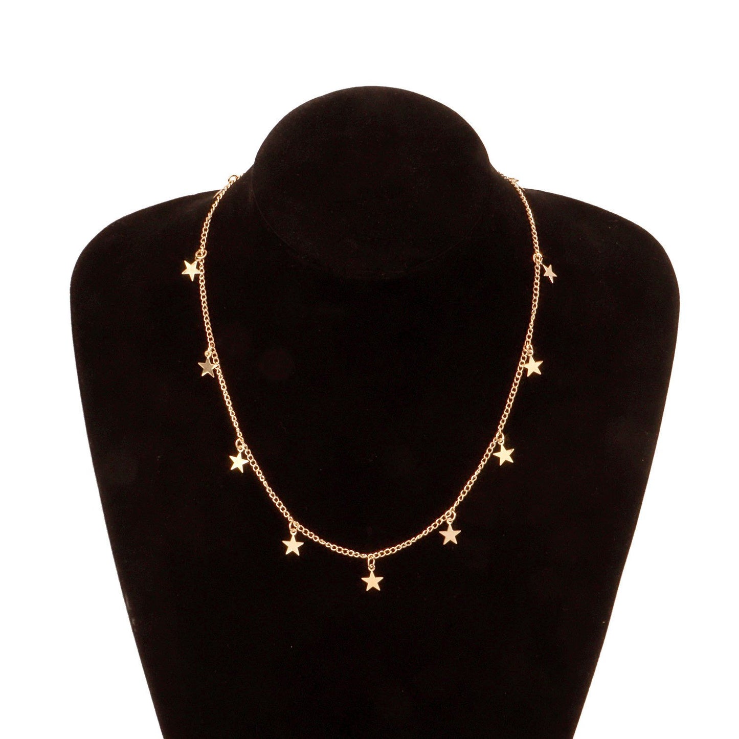 Fashion Simple Women's Alloy Plating Necklace Long Personalized Pentagon Pendant