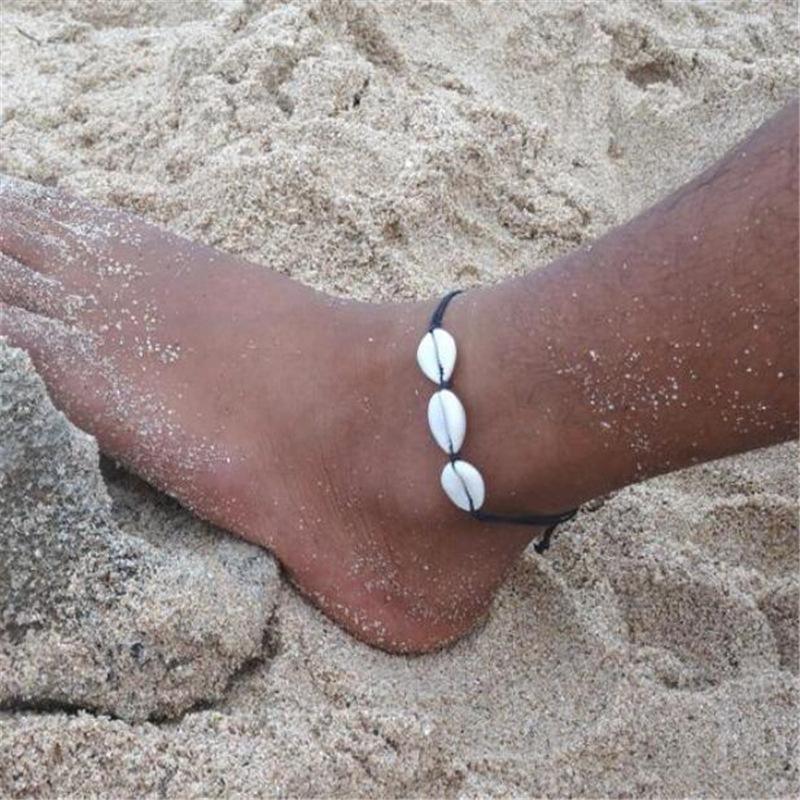 Jewelry Beach Woven Foot Decoration Ethnic Seashell Anklet for Women