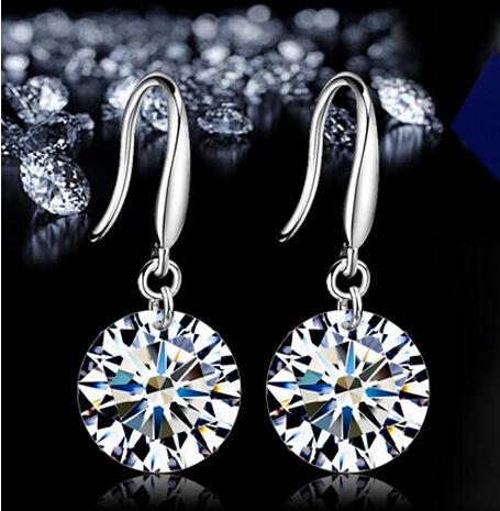 Fashion Simple Zircon Earrings Multicolor Long Earrings Sweet Ear Jewelry