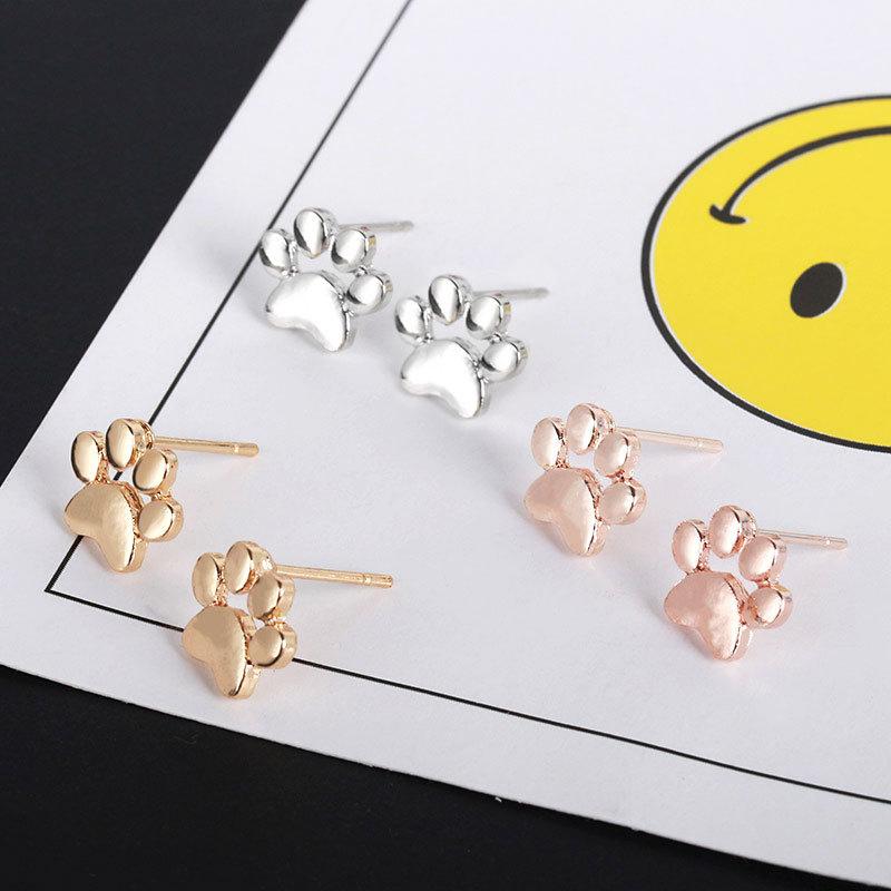 Popular Earrings Simple Stud Earrings Fashion Animal Foot Stud Earrings