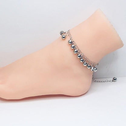 Fashion Girls Bell Anklet Ethnic Simple Small Fresh Ringing Bell Foot Decoration Bell Anklet