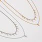 N98 Jewelry Fashion Temperament Diamond Double Layer Necklace Geometric Hong Kong Elegant Simple Necklace Women