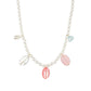 Fashion Geometric Oval Resin Acrylic Necklace Elegant Temperament Imitation Pearl Necklace Jewelry