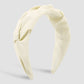 F534 French retro pleated wide-brimmed simple hair hoop female pure color fragrance elegant girl heart personality head hoop