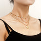 Jewelry love-shaped pendant multi-layer trend choker cold temperament metal love pendant female