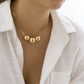 Jewelry cold and simple trendy hip-hop punk necklace niche personality chain beaded necklace