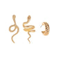 Retro snake set earrings cold fashion three-piece earrings net red ins snake ear clip