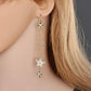 Fashion oil drop earrings women's long asymmetrical star moon earrings earrings