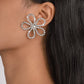 1727 Temperament Full of Diamond Flower Earrings Personality Atmospheric Creative Fairy Ear Studs Niche Design Earrings