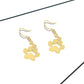 Jewelry creative pet dog paw dog print earrings female earrings cute animal paw earrings