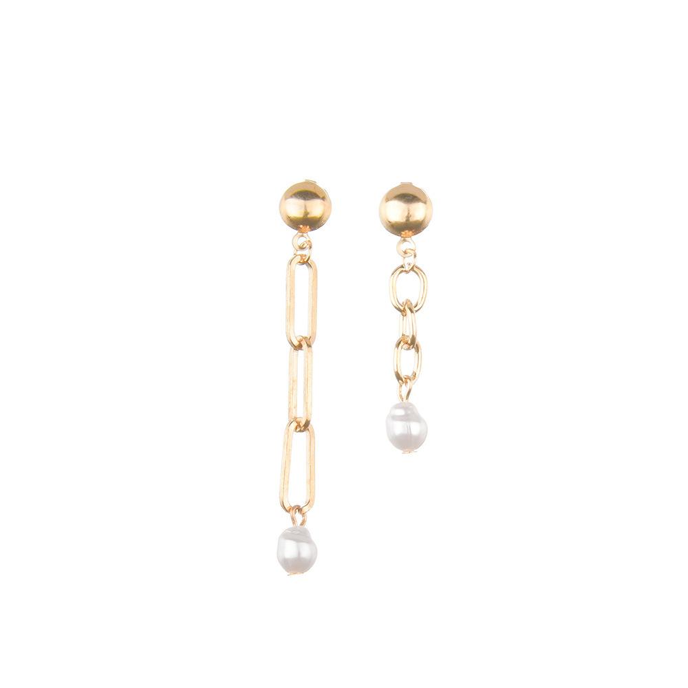 Fashion Temperament Imitation Pearl Ring Chain Earrings Set Ornament Accessories