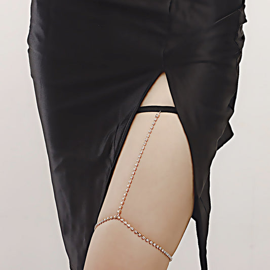 Jewelry trendy cool elastic rope simple claw diamond chain leg jewelry female legchain thigh chain