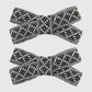 F53 French light luxury niche sweet bow hair clip small fragrant fashion knitting black and white contrast color duckbill clip