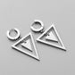 Trendy fashion independent design men's creative simple stainless steel triangle personality earrings earrings